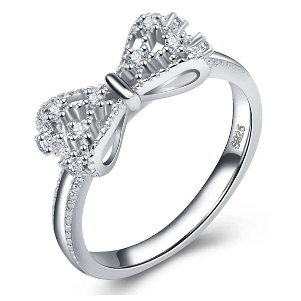 Bijoux Bague Nœud papillon Argent
