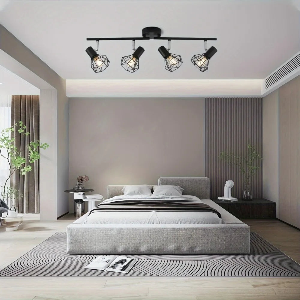 Plafonnier LED en aluminium à angle réglable, éclairage moderne ultra fin pour salon salle à manger couloir bureau intérieur