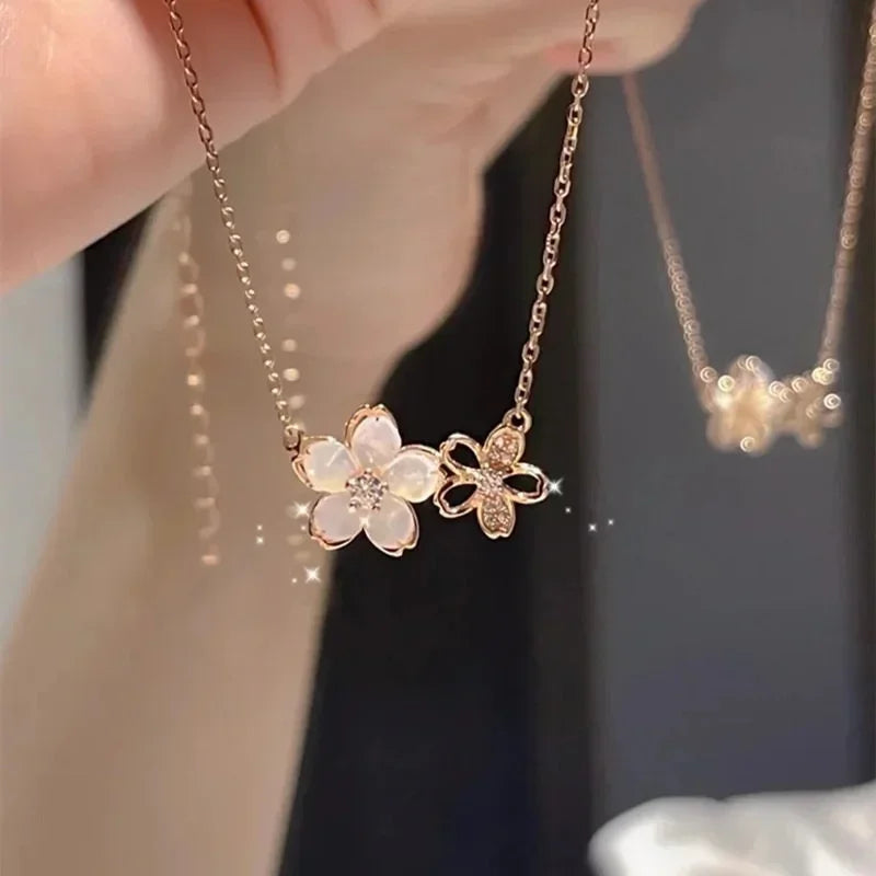 Bijoux Collier pendentif Fleurs