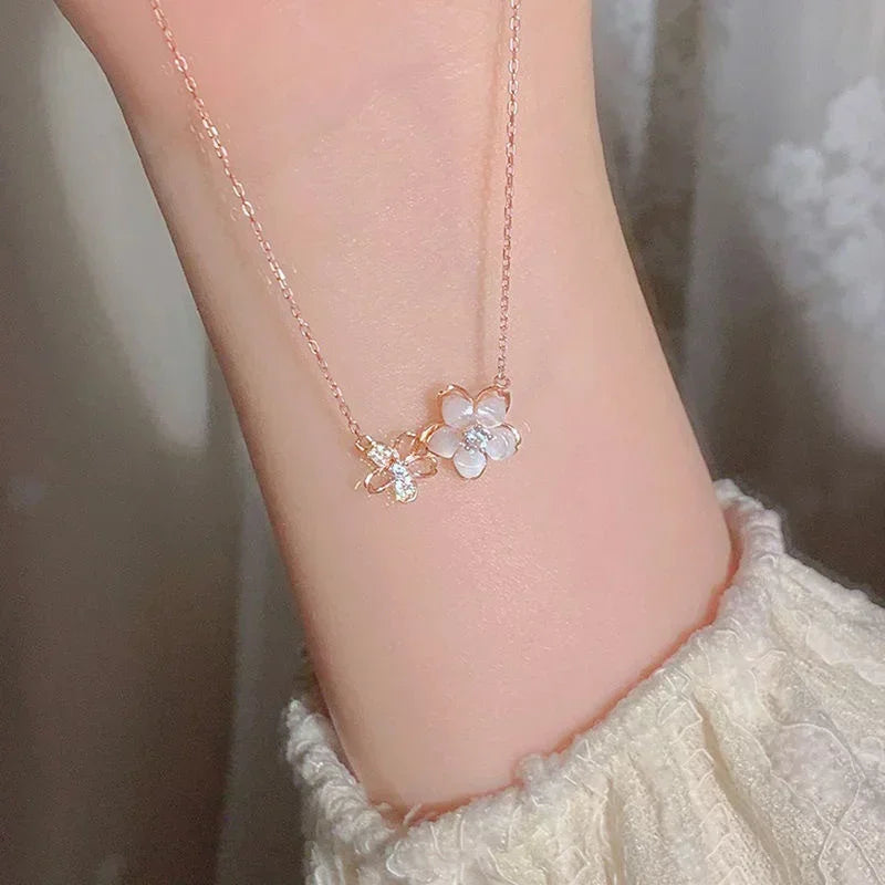 Bijoux Collier pendentif Fleurs