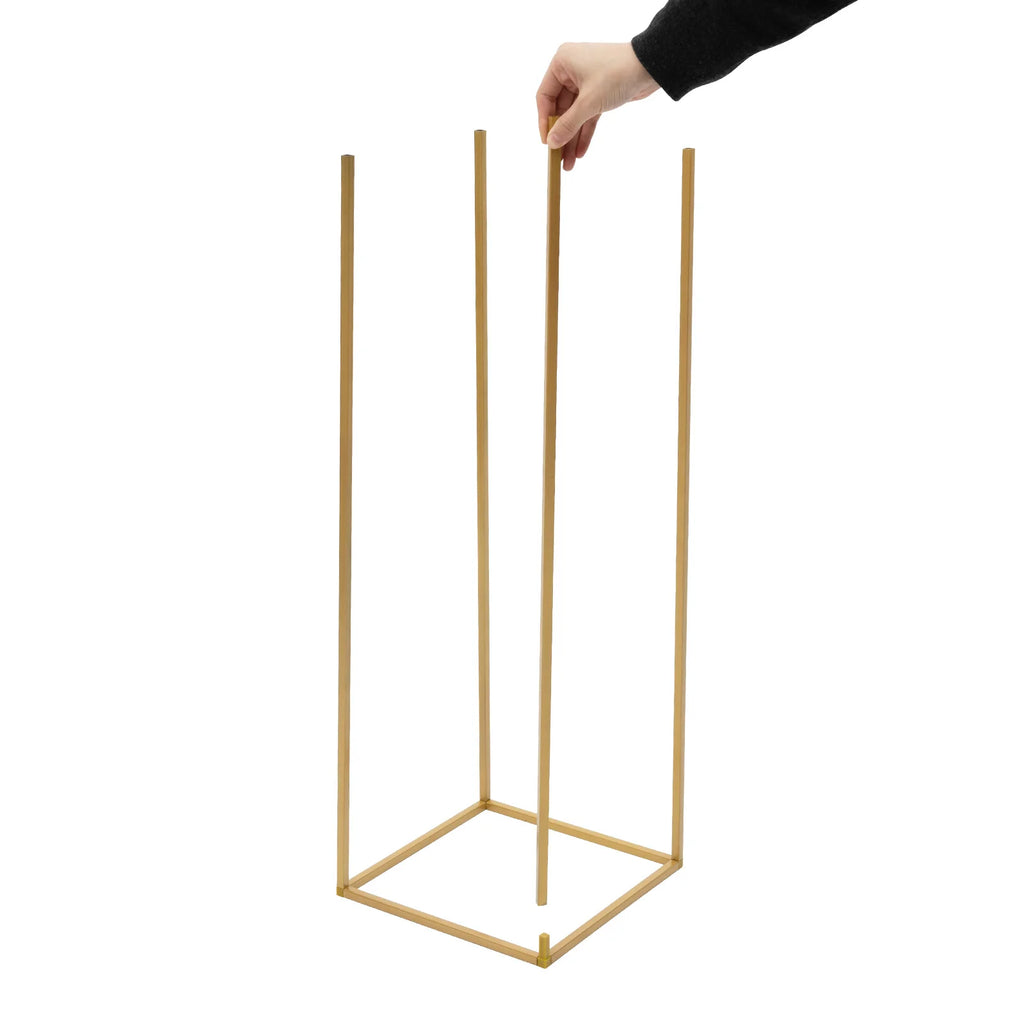 10Pcs Colonnes en Métal Doré | 80 cm Présentoir bouquet Décoration Mariage Fête Anniversaire Évenements