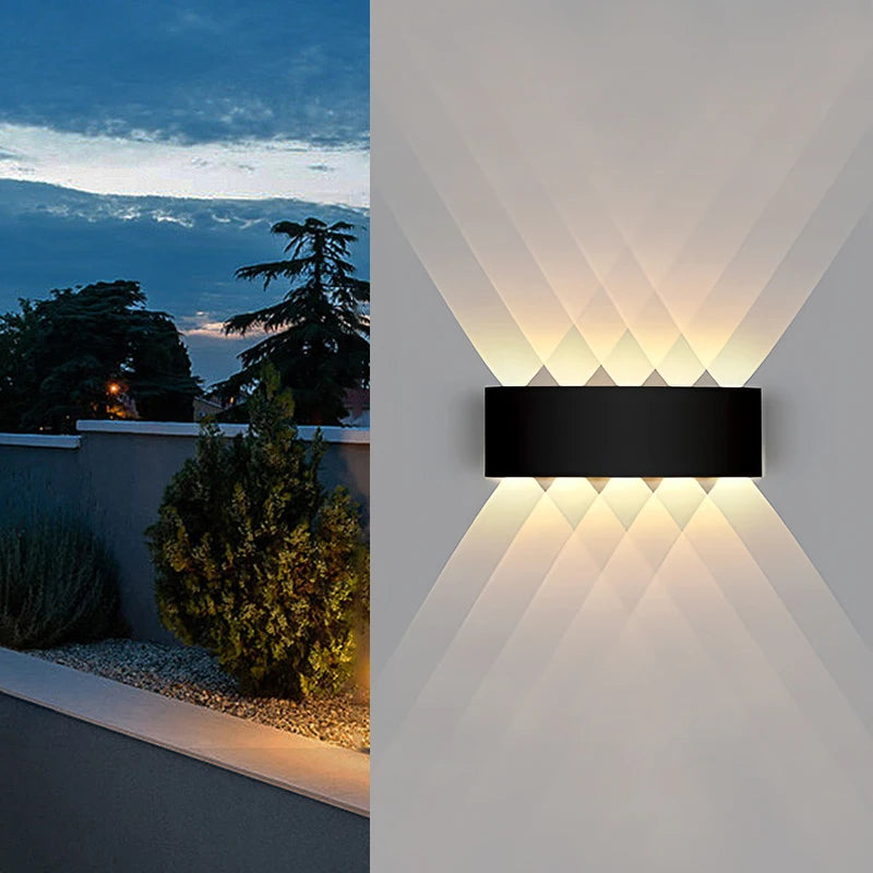 Applique murale LED étanche intérieur/extérieure Jardin Porche Cour Salle de bain